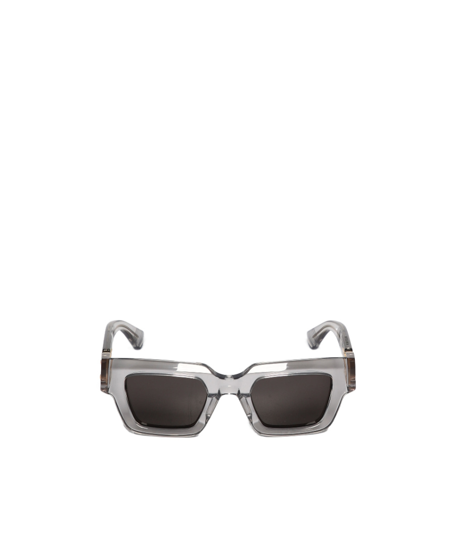 Bottega Veneta Hinge Square-frame Sunglasses In Gray