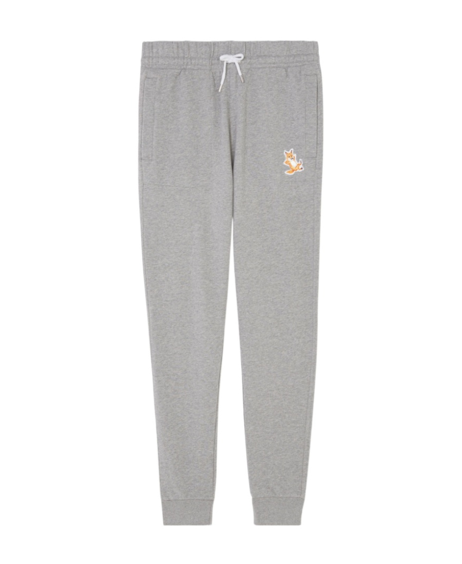Maison Kitsuné Chillax Fox Tapered Track Pants In Gray