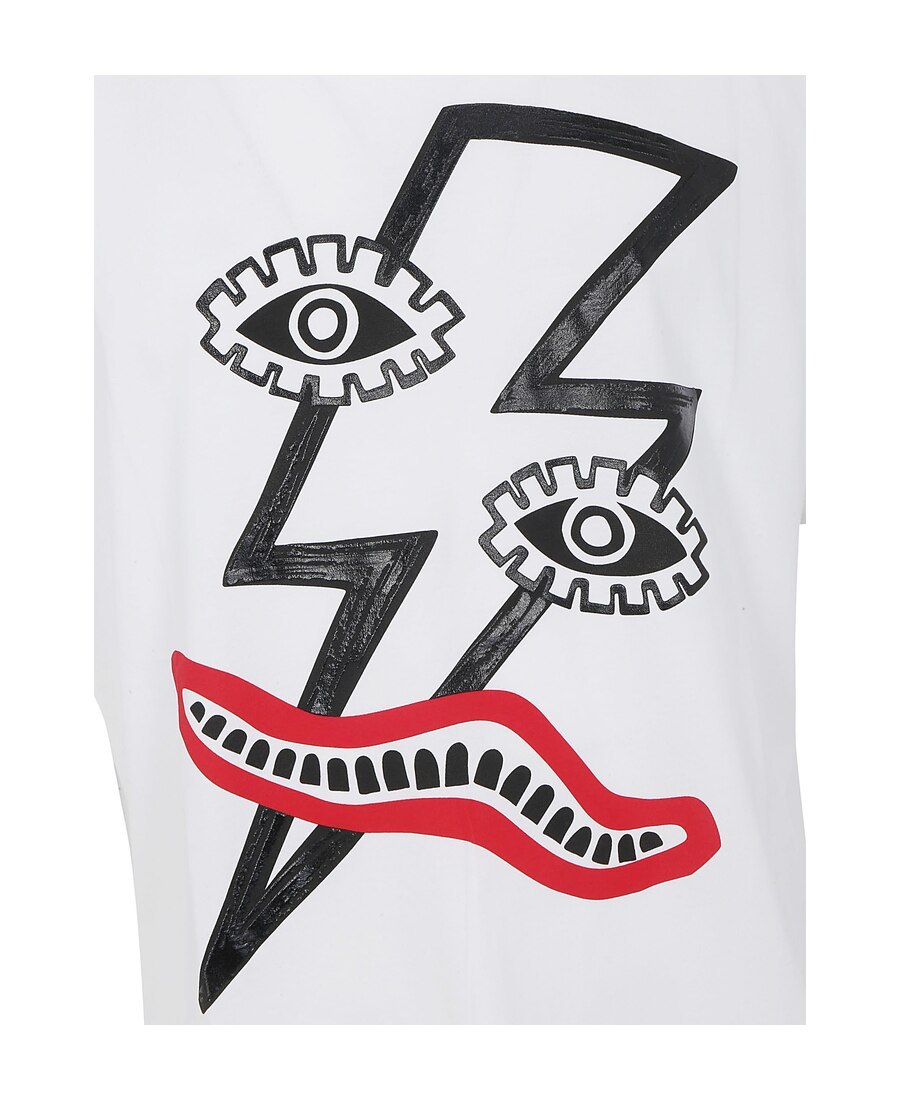 Neil Barrett Graphic Printed T-shirt In White