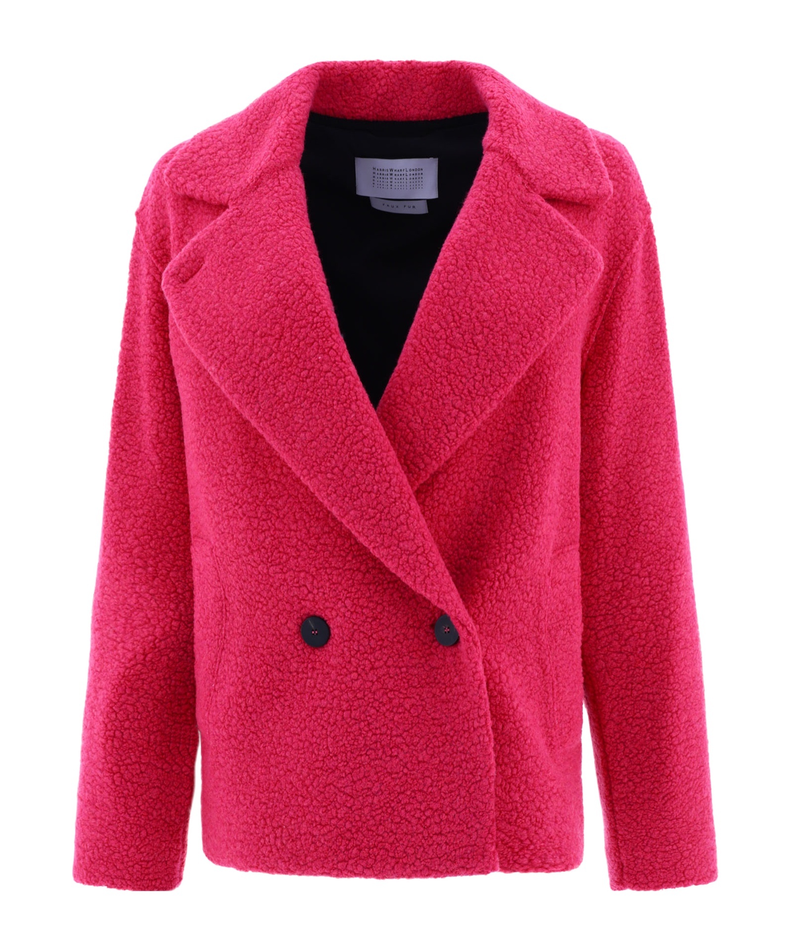 Shop Harris Wharf London Hoop Coat In Red