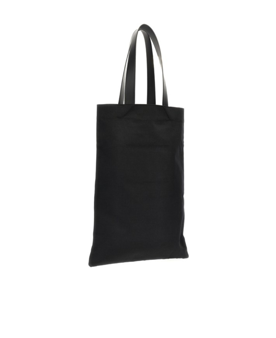 Jil Sander Flat Shopper Large Shopping Bag In Black