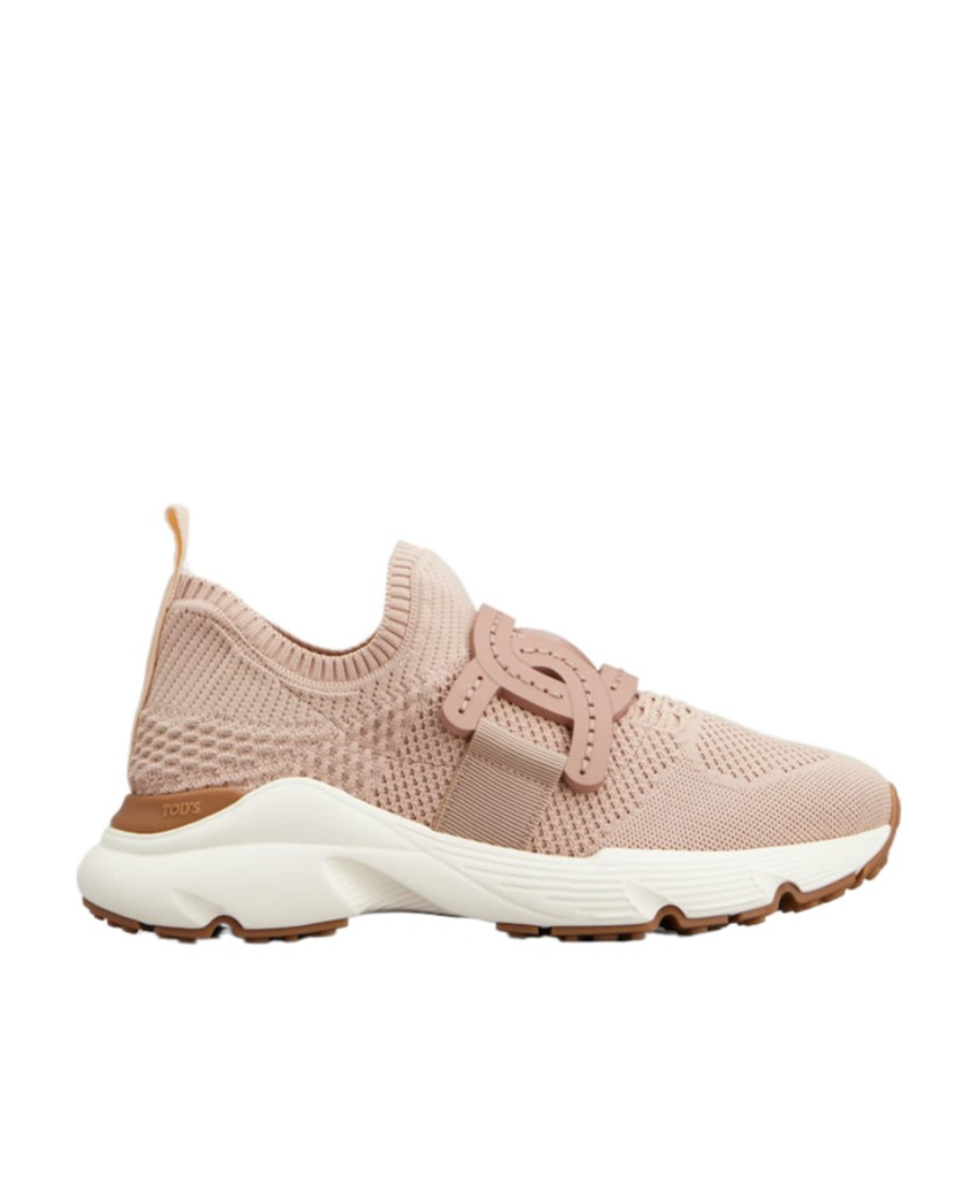 Tod's Technical Fabric Sneakers In Nude