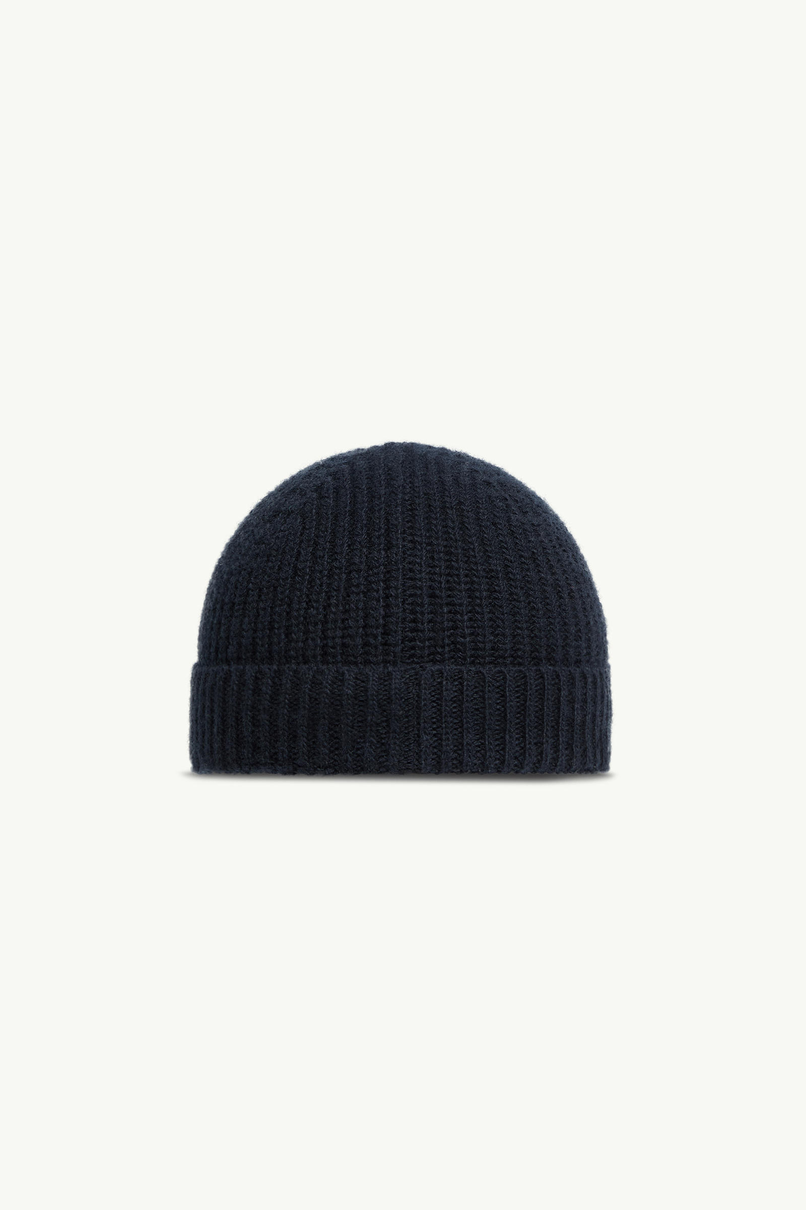 Moncler Knitted Wool Hat In Blue