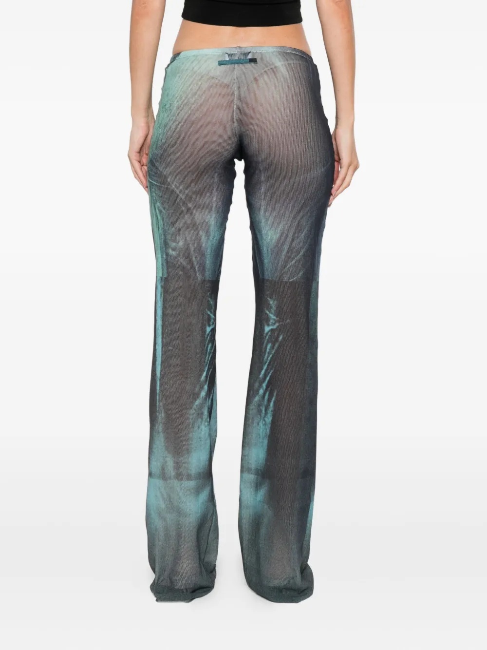 Jean Paul Gaultier - Women Mesh Printed 'water' Trouser