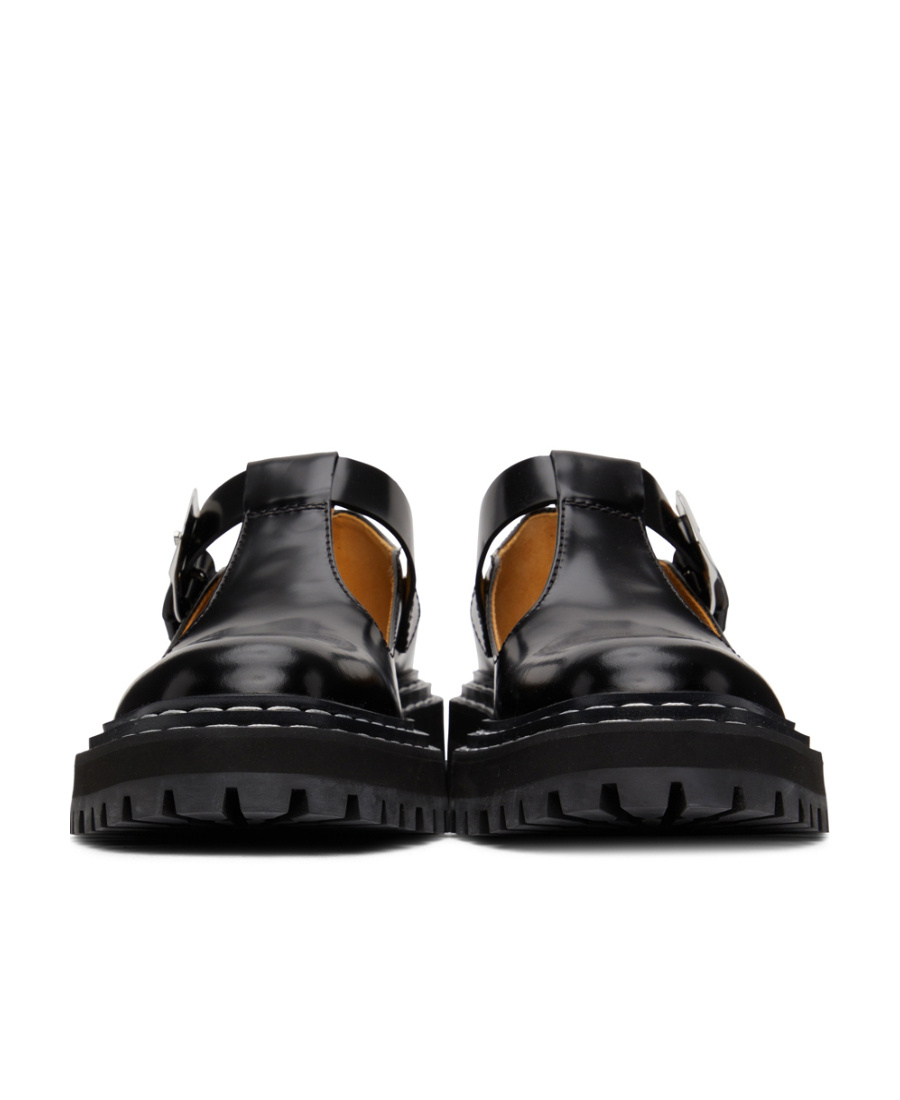Shop Proenza Schouler Mary Jane Loafer Shoes In Black