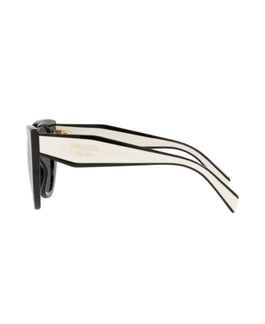 Prada Pr 14ws 09q5s0 52mm Womens Cat-eye Sunglasses In Black