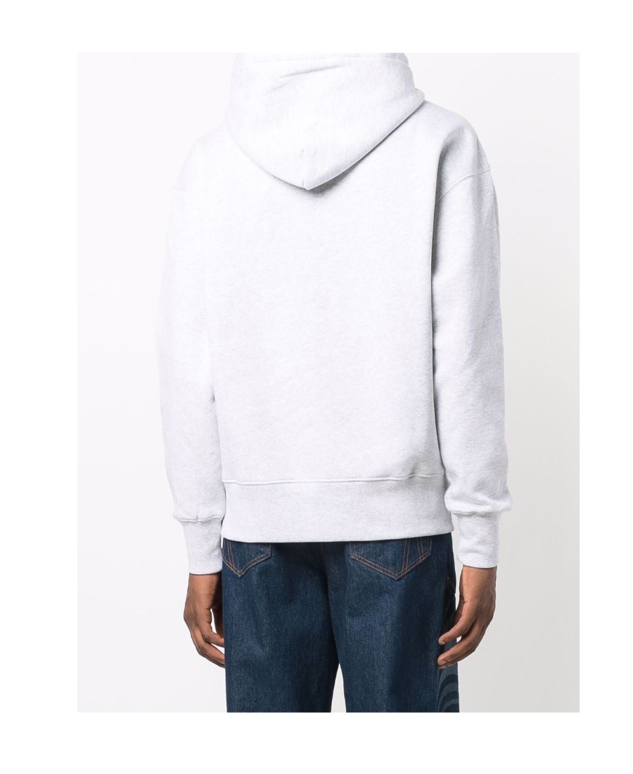 Msgm Logo-print Cotton Hoodie In White