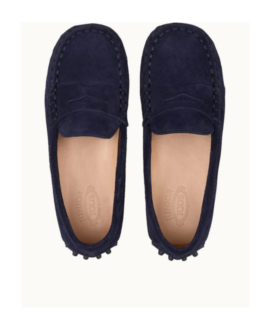 Tod's Gommino Logo-embossed Suede Slippers In Black
