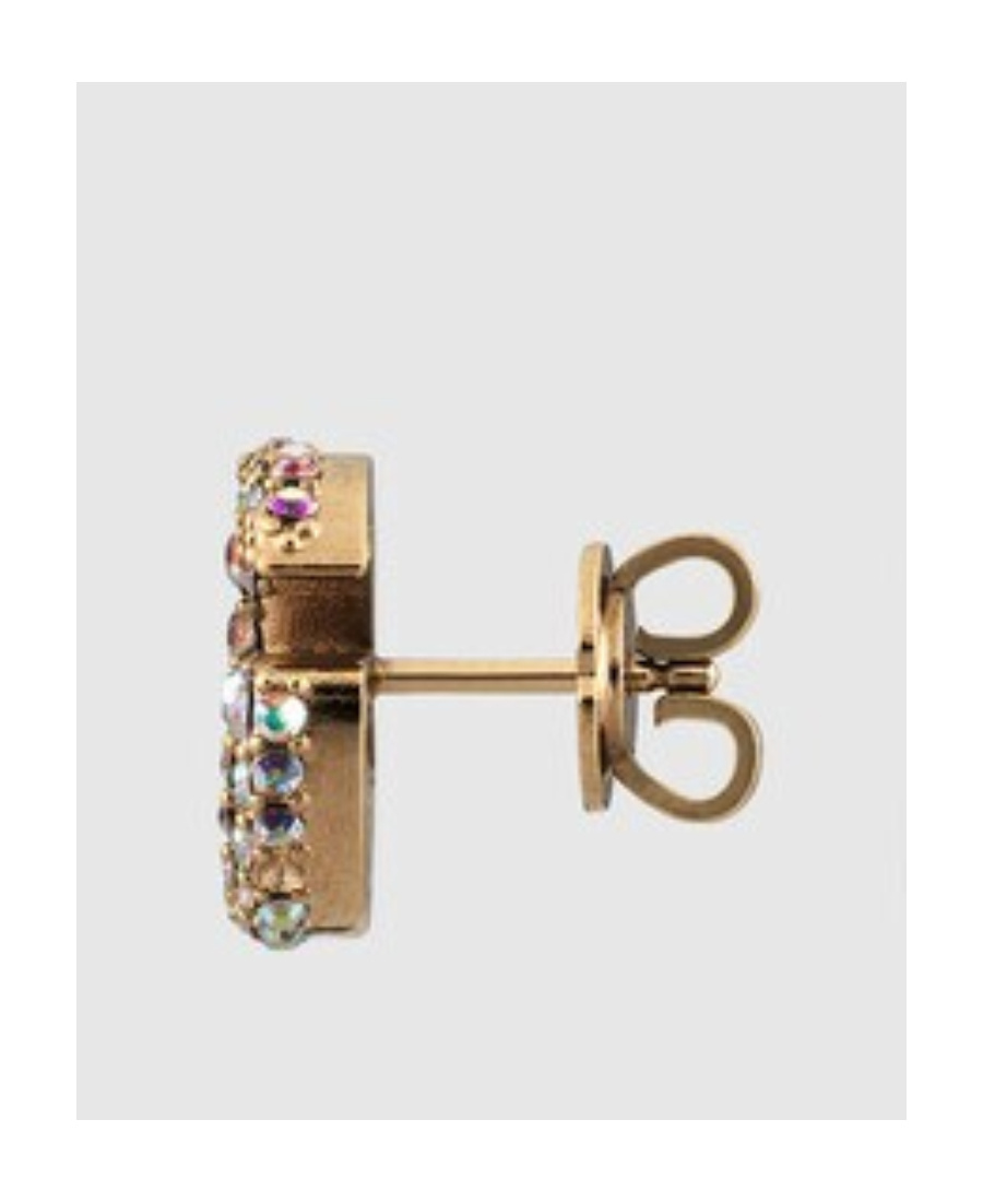 Gucci Gg Marmont Crystal Earrings In Multi