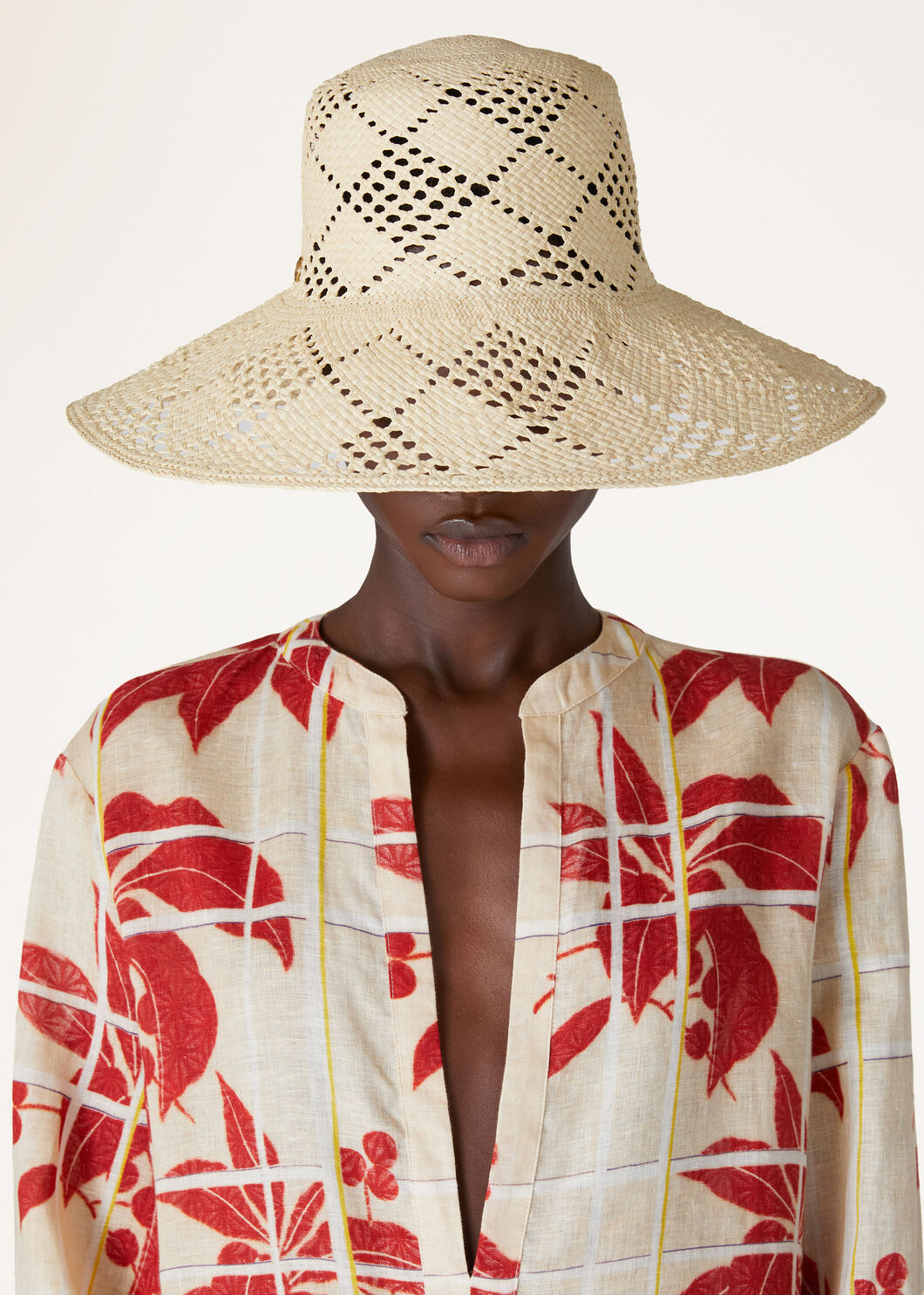 Loro Piana Hoshi Wide-brimmed Hat In Nude