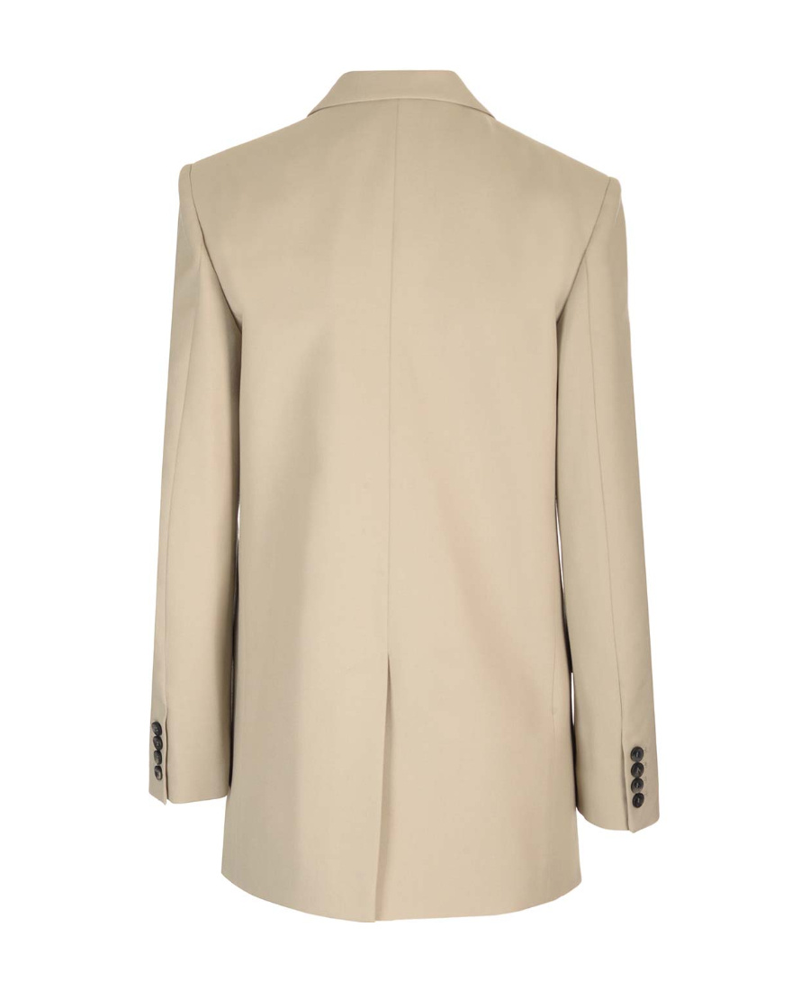 Isabel Marant Double-breasted Virgin-wool Blazer In Nude