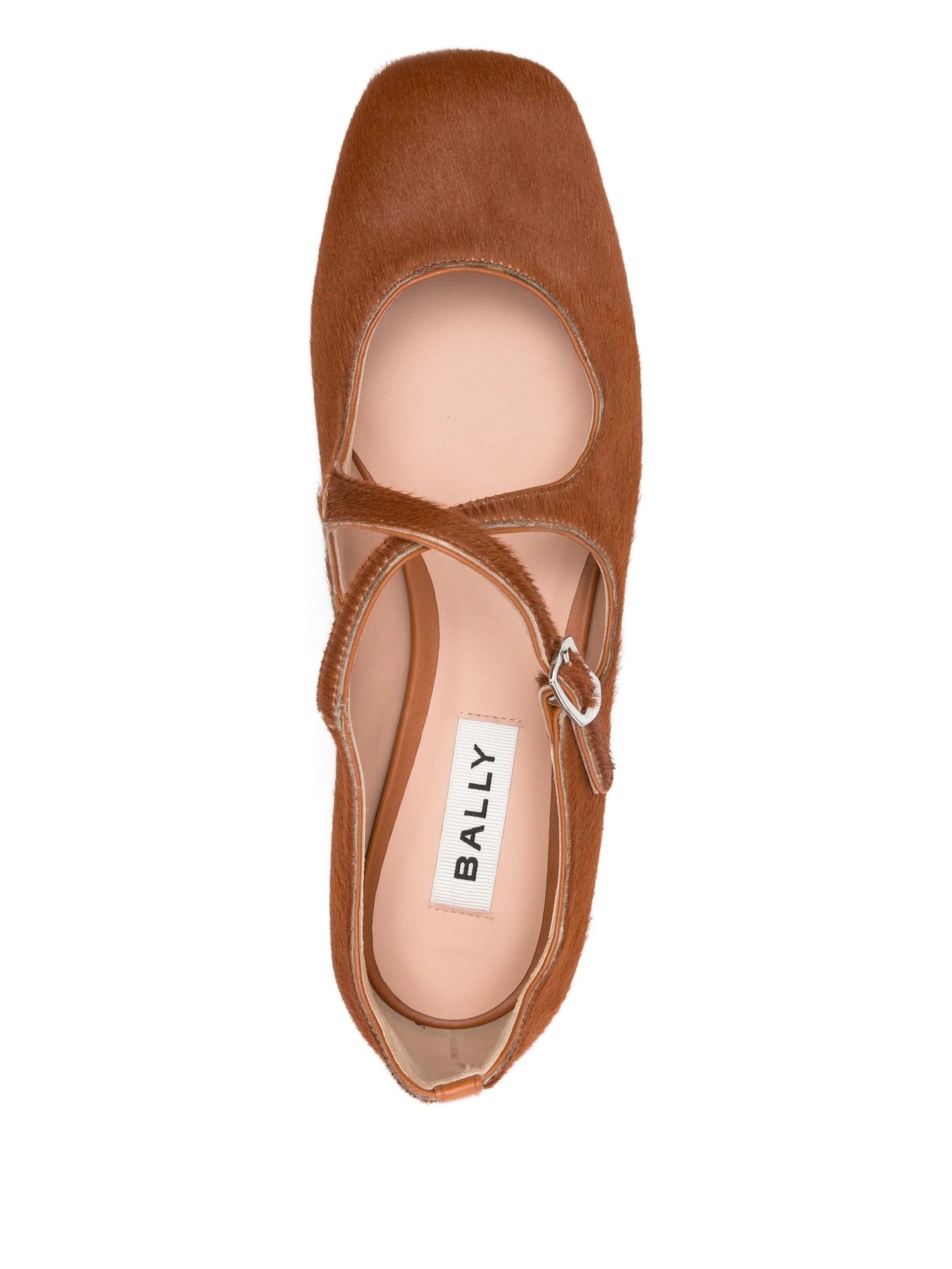 Bally Buckle-fastening Ballet Flats In Brown
