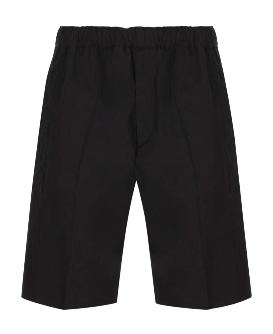 Alexander Mcqueen Satin-weave Knee-length Shorts In Black