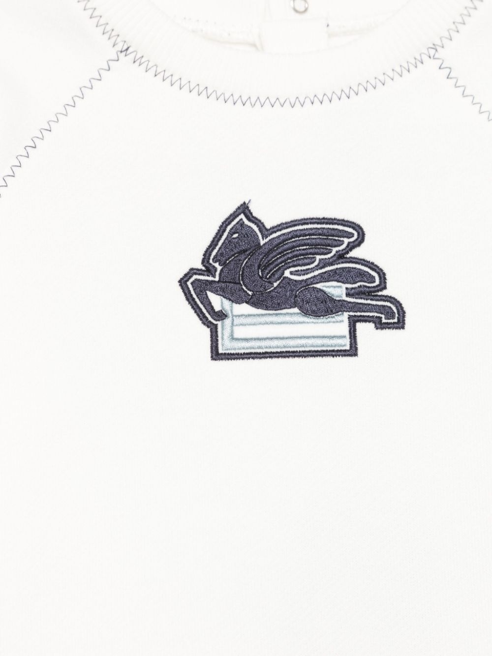 Etro Pegaso-patch Sweatshirt In White