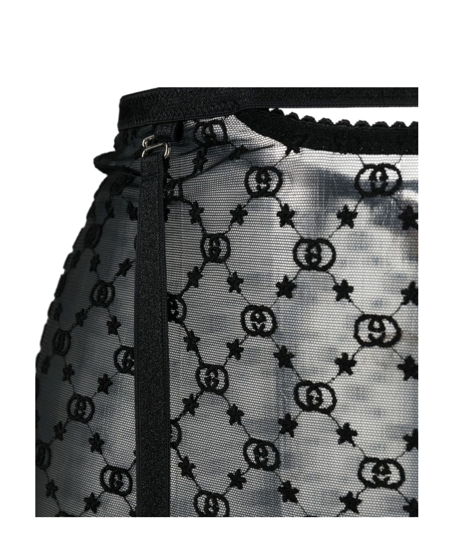 Gucci Gg-print Lingerie Set In Black