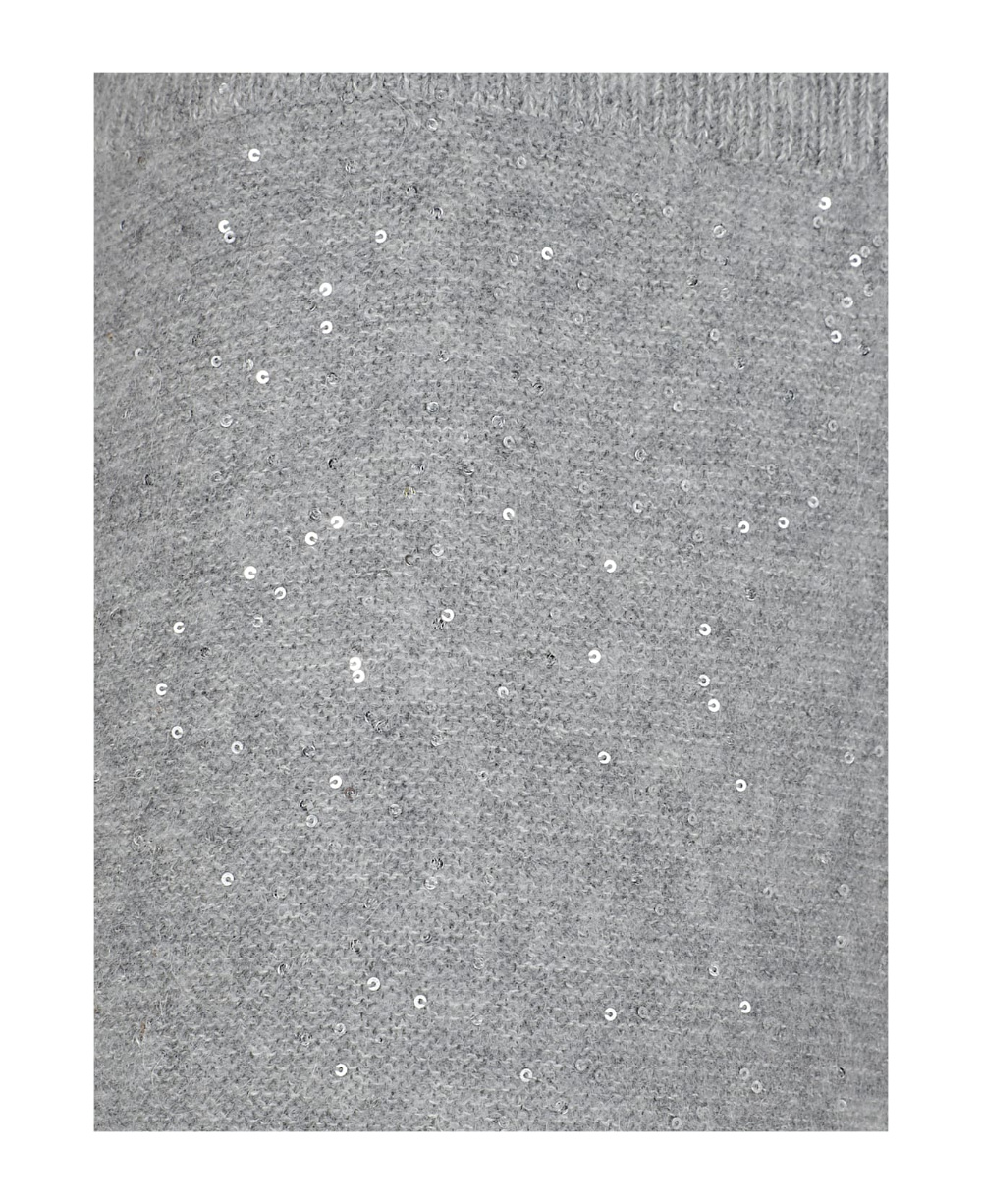 Fabiana Filippi Sequins Embellished Trousers In Gray