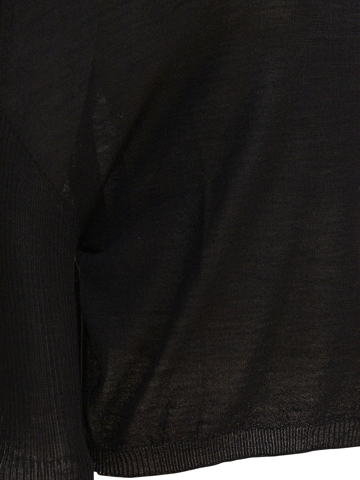 Rick Owens High-neck Wool Sweater In Black
