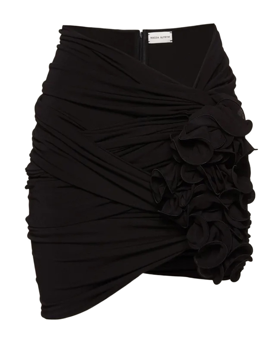 Magda Butrym Mini Skirt Wrapped Around The Body In Black