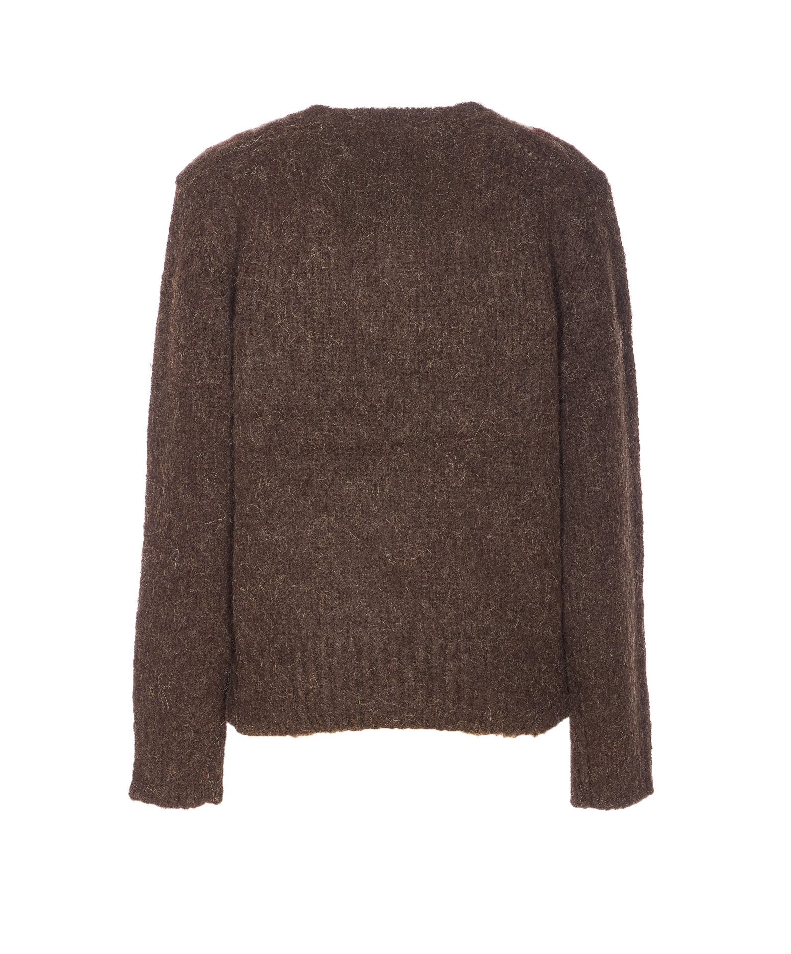 Dunst Striped Crew-neck Sweater In Brown