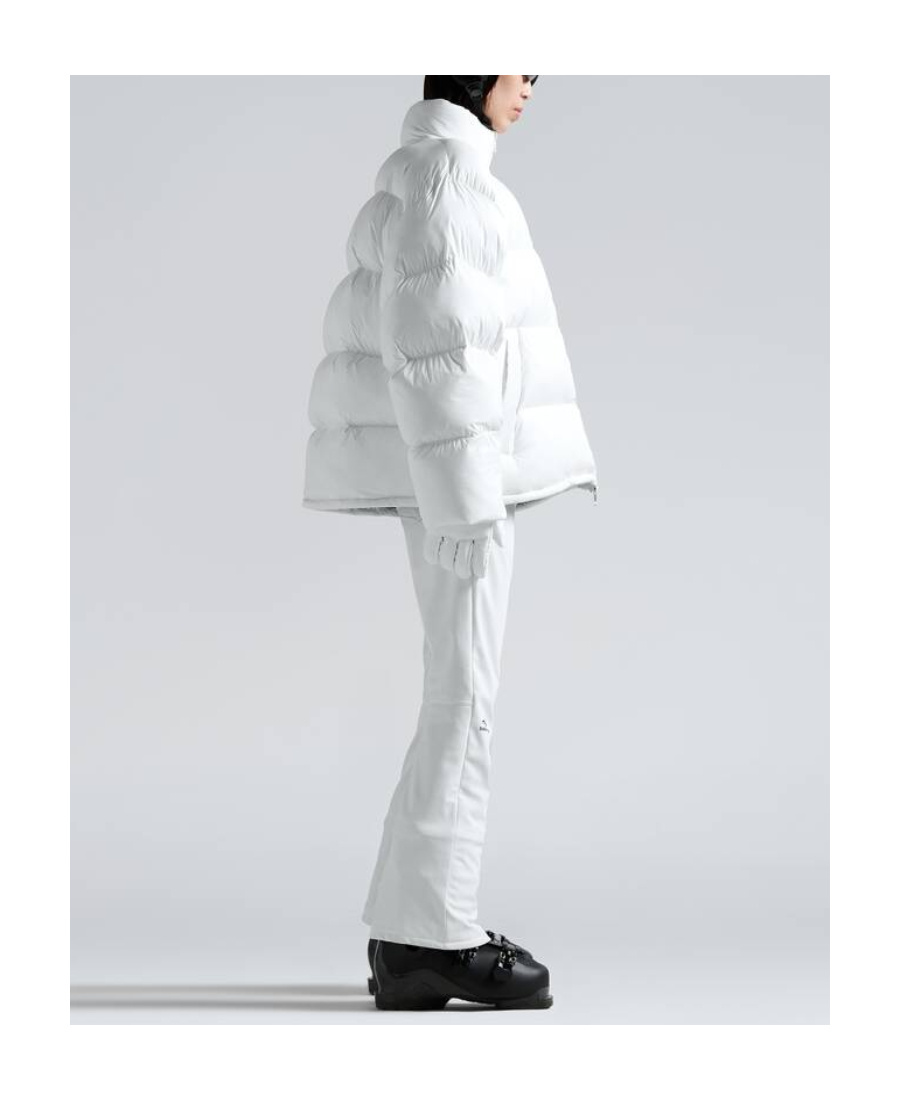 Balenciaga Logo-print Press-stud Flared Trousers In White