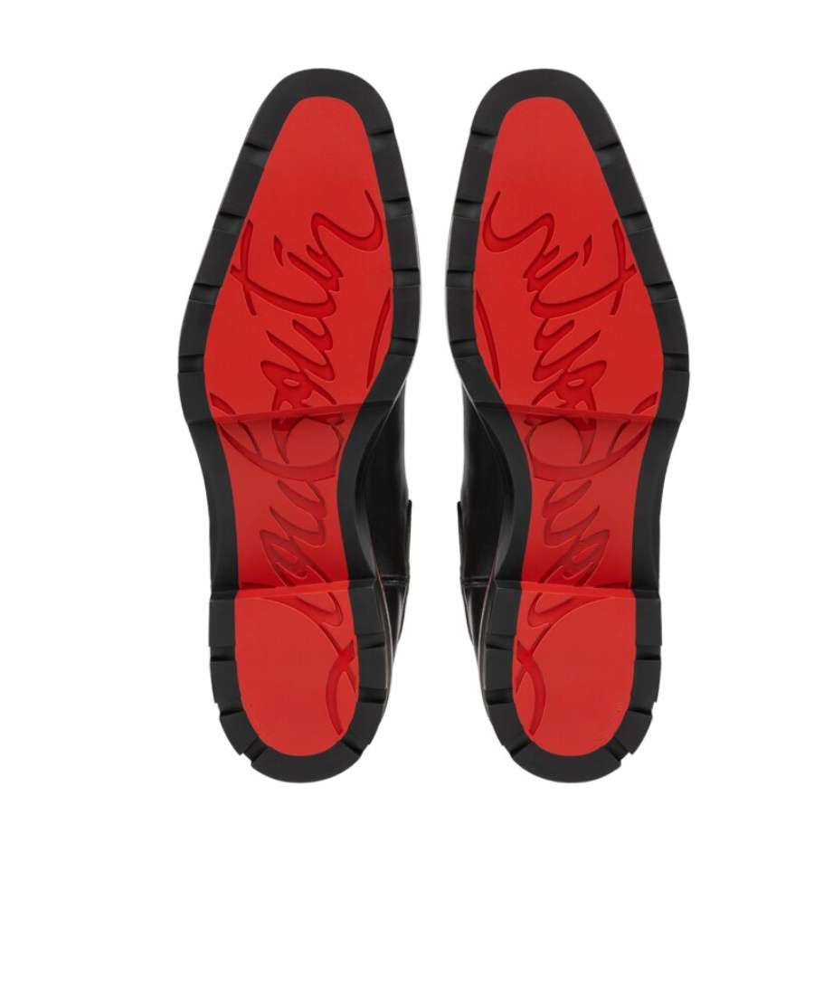 Christian Louboutin Mens Black Melon Flat Calf Black 9 In Black