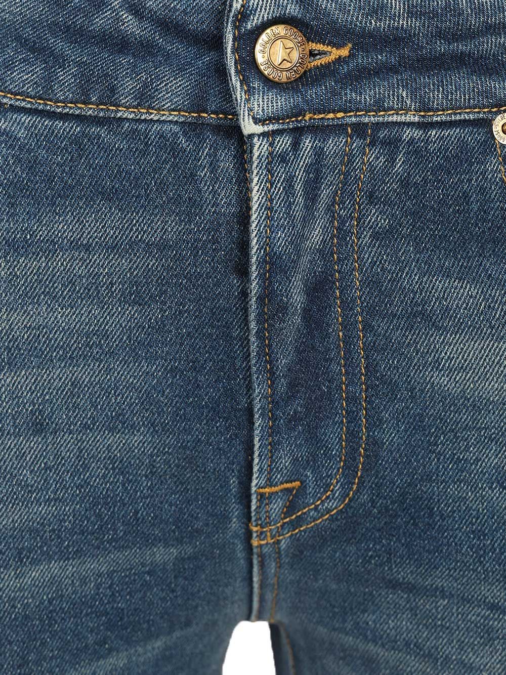Golden Goose Deluxe Brand Bootcut Jeans In Blue