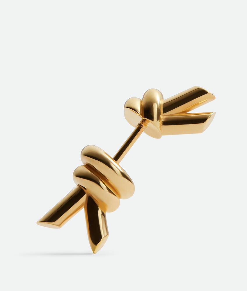 Bottega Veneta Knot Earrings In Yellow