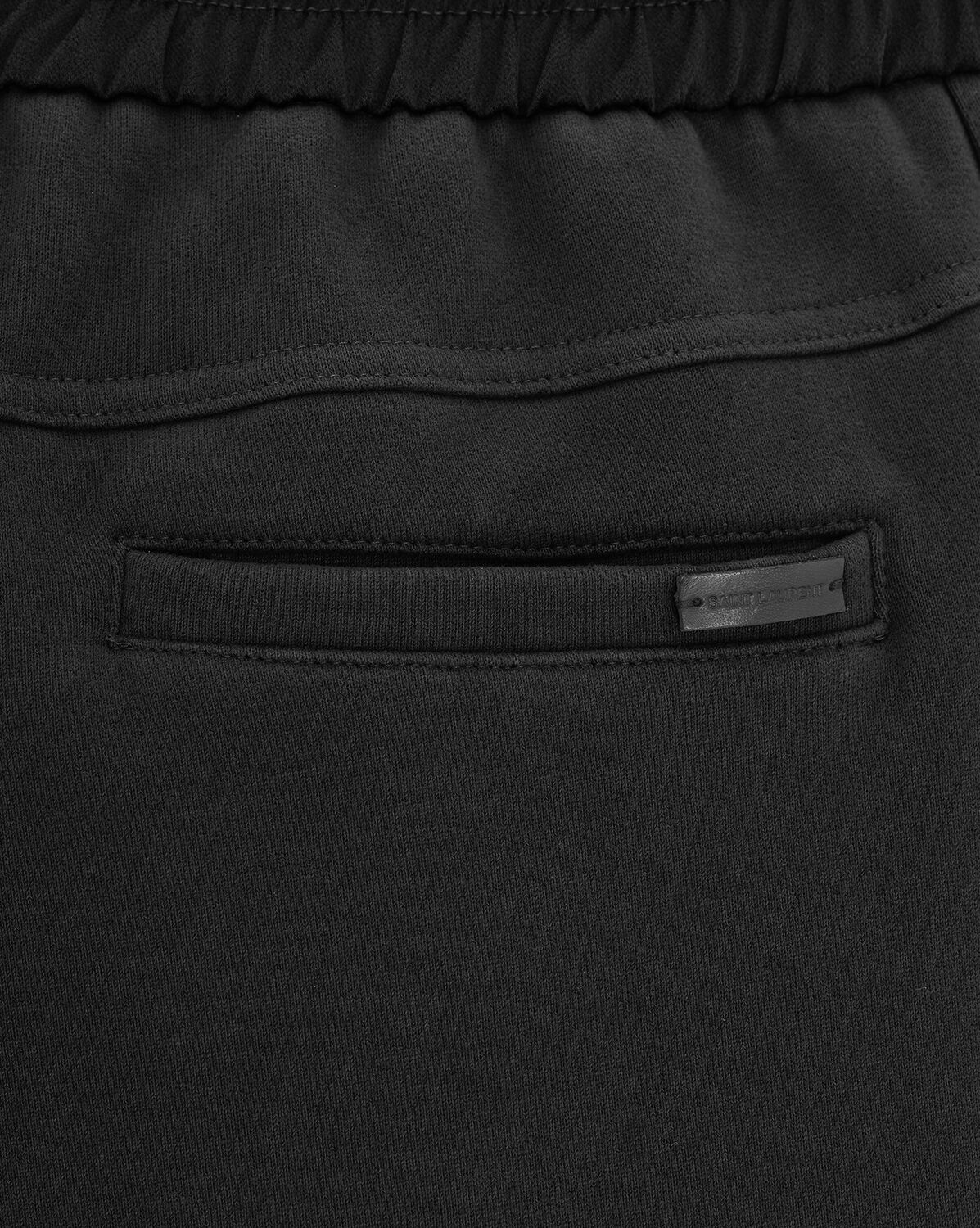Saint Laurent Ogo Jogging Bottoms In Black