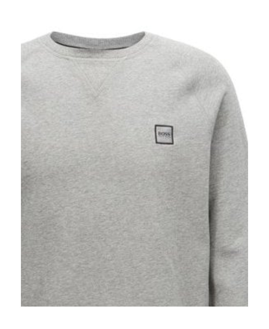 HUGO BOSS EMBROIDERED ROUND-NECKED SWEATER
