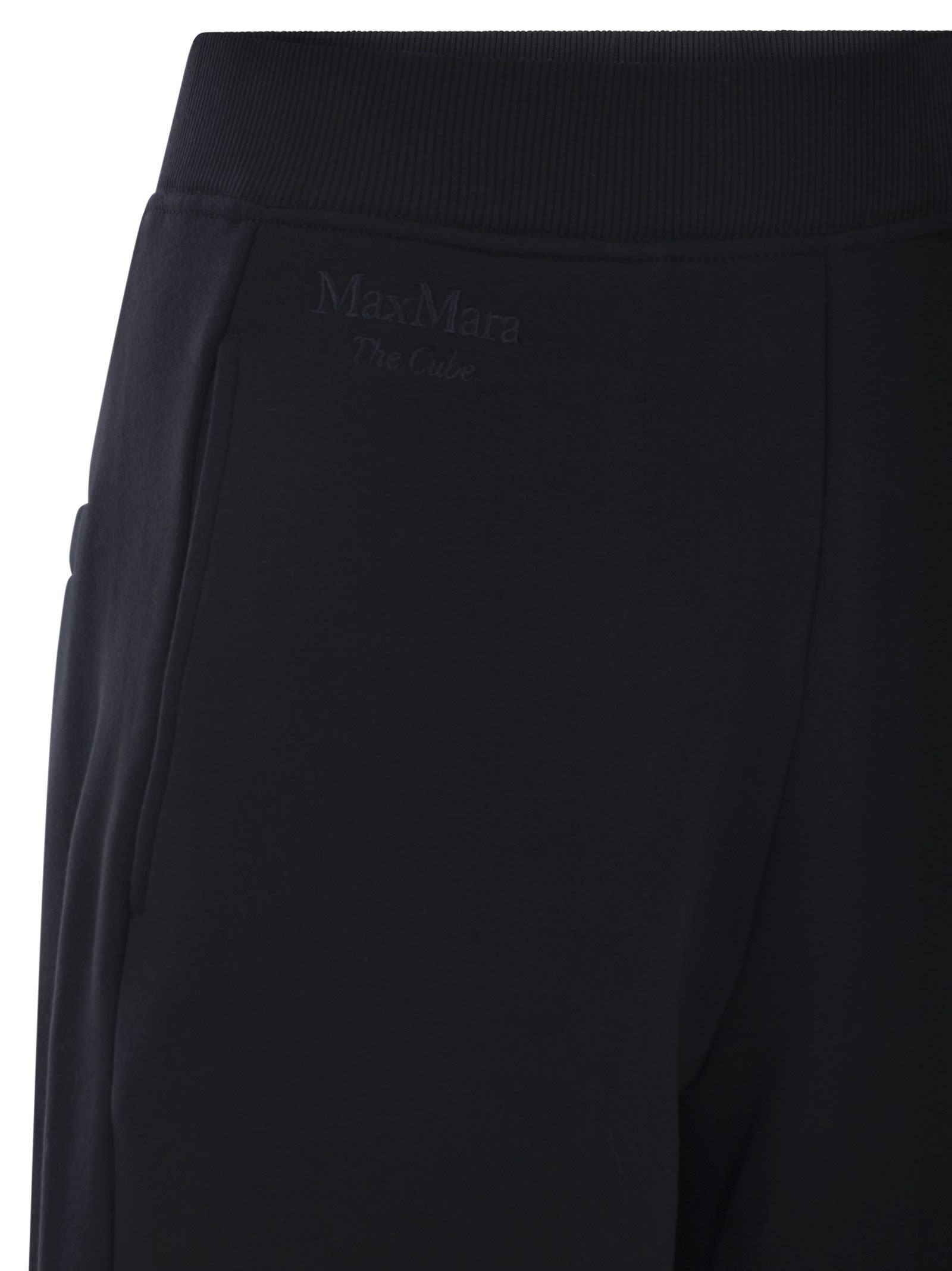Max Mara High-rise Cady Wide-leg Pants In Black