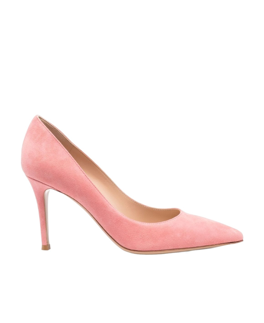 Gianvito Rossi Pointed-toe 88mm Suede Pumps In Pink