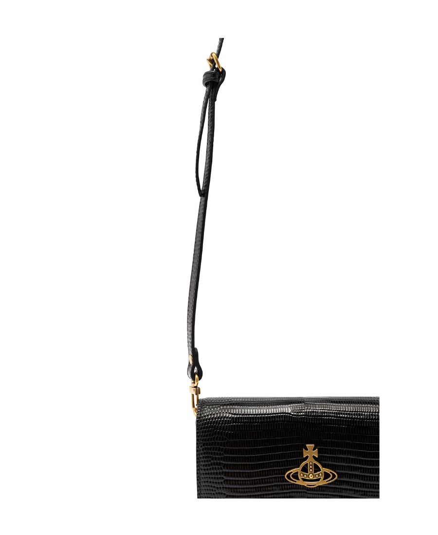 Vivienne Westwood Removable Shoulder Strap Single Shoulder Bag In Black