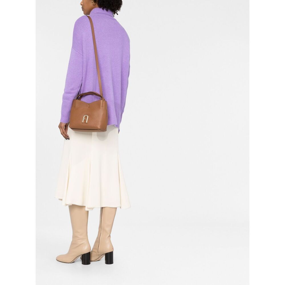 Furla Logo Top-handle Bucket Bag In Brown