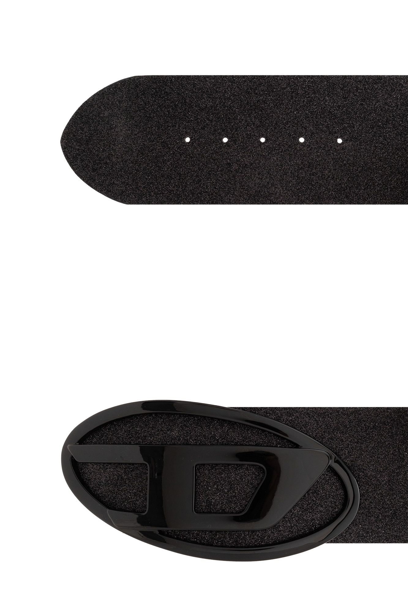 Diesel B-1dr 80 Glitter Wide Belt In Black