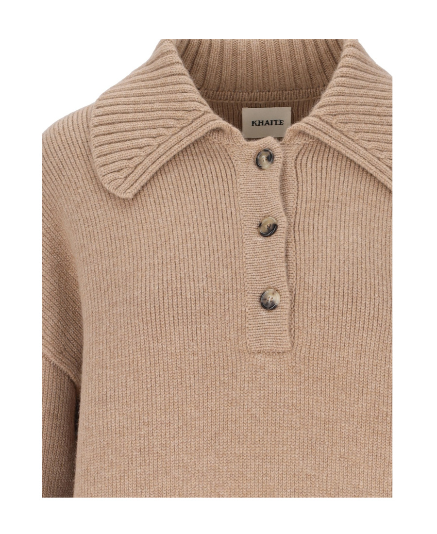 Khaite Bristol Pullover Aus Einer Kaschmirmischung In Nude