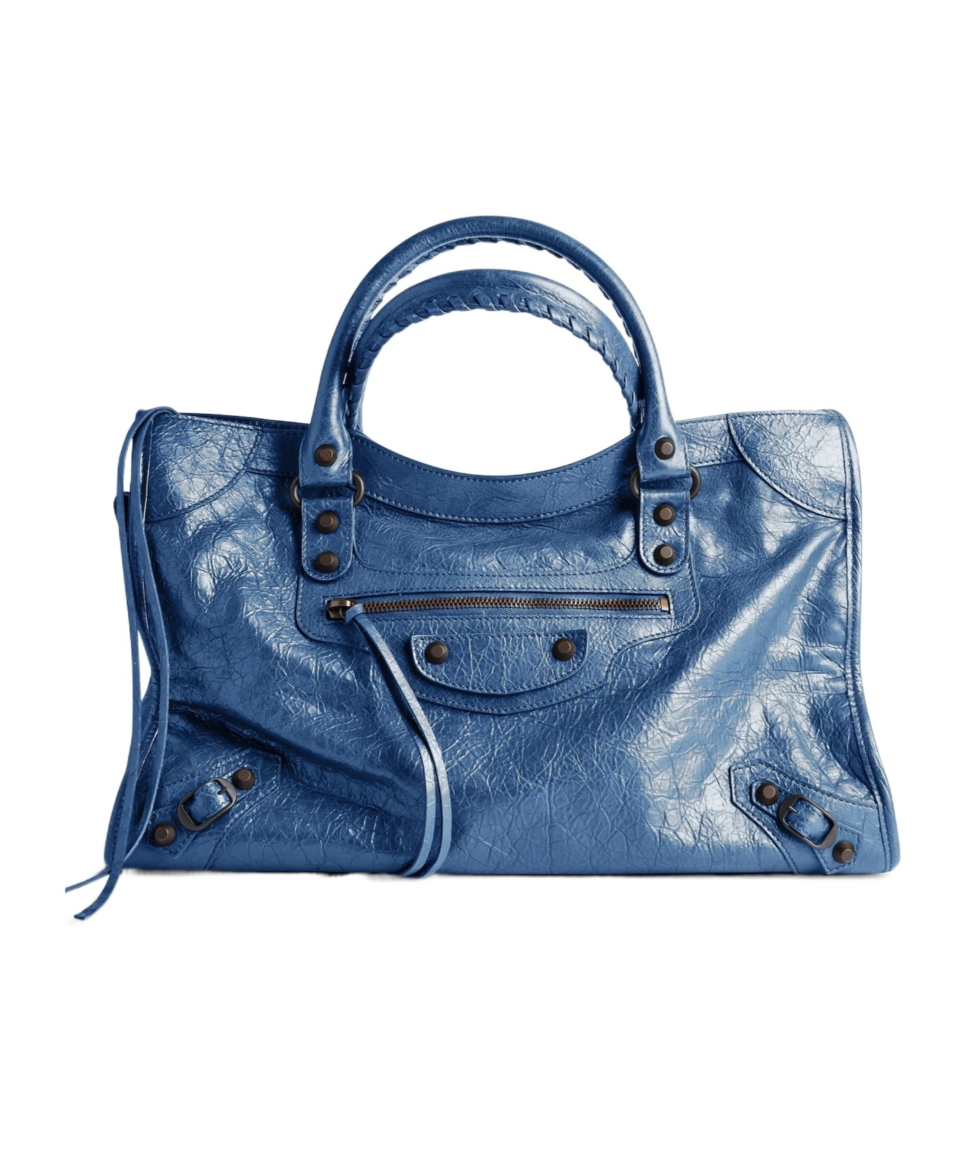 Balenciaga Le City Medium Shoulder Bag In Mineral Blue