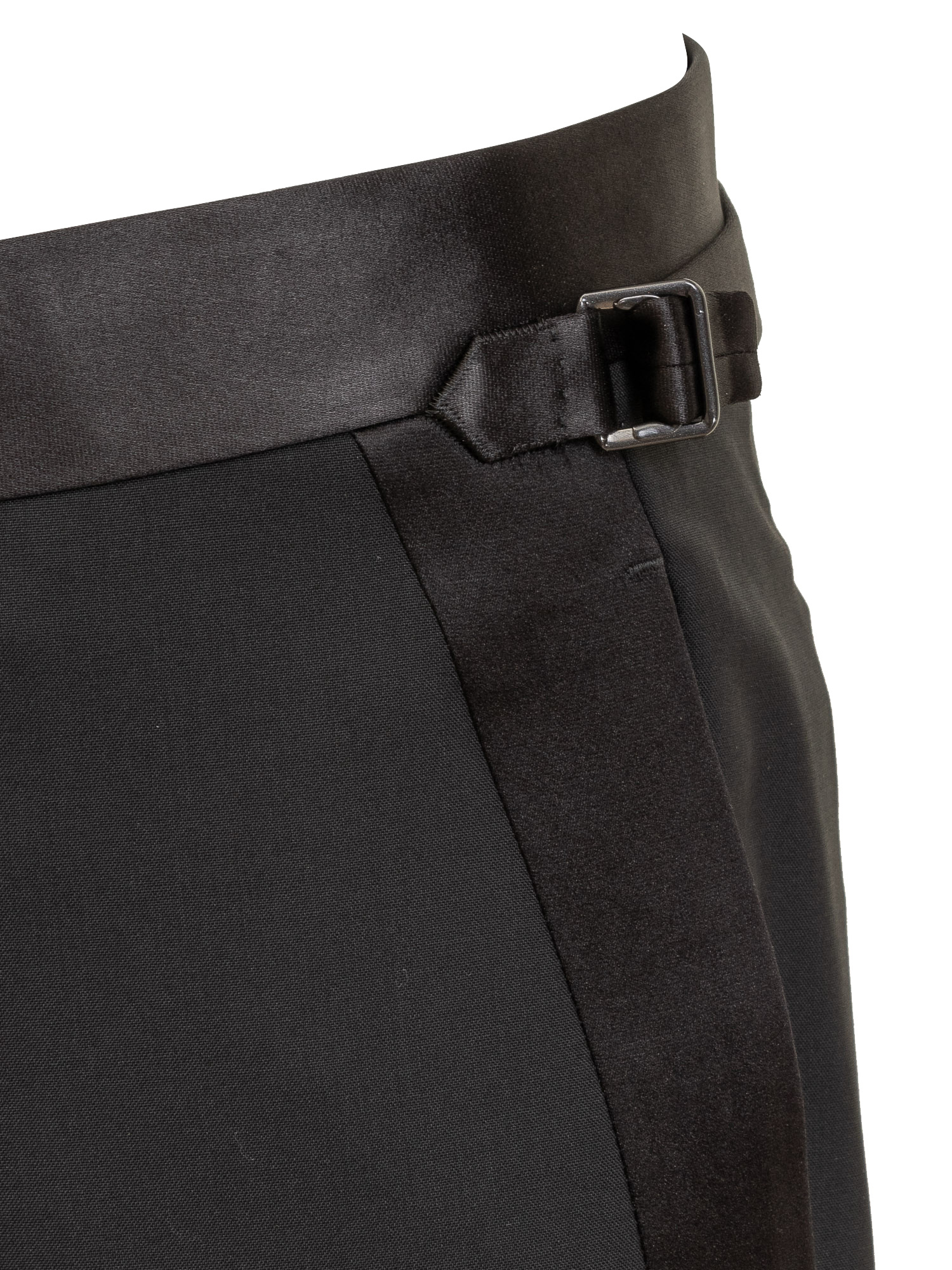Tom Ford Side-buckled Evening Trousers In Black