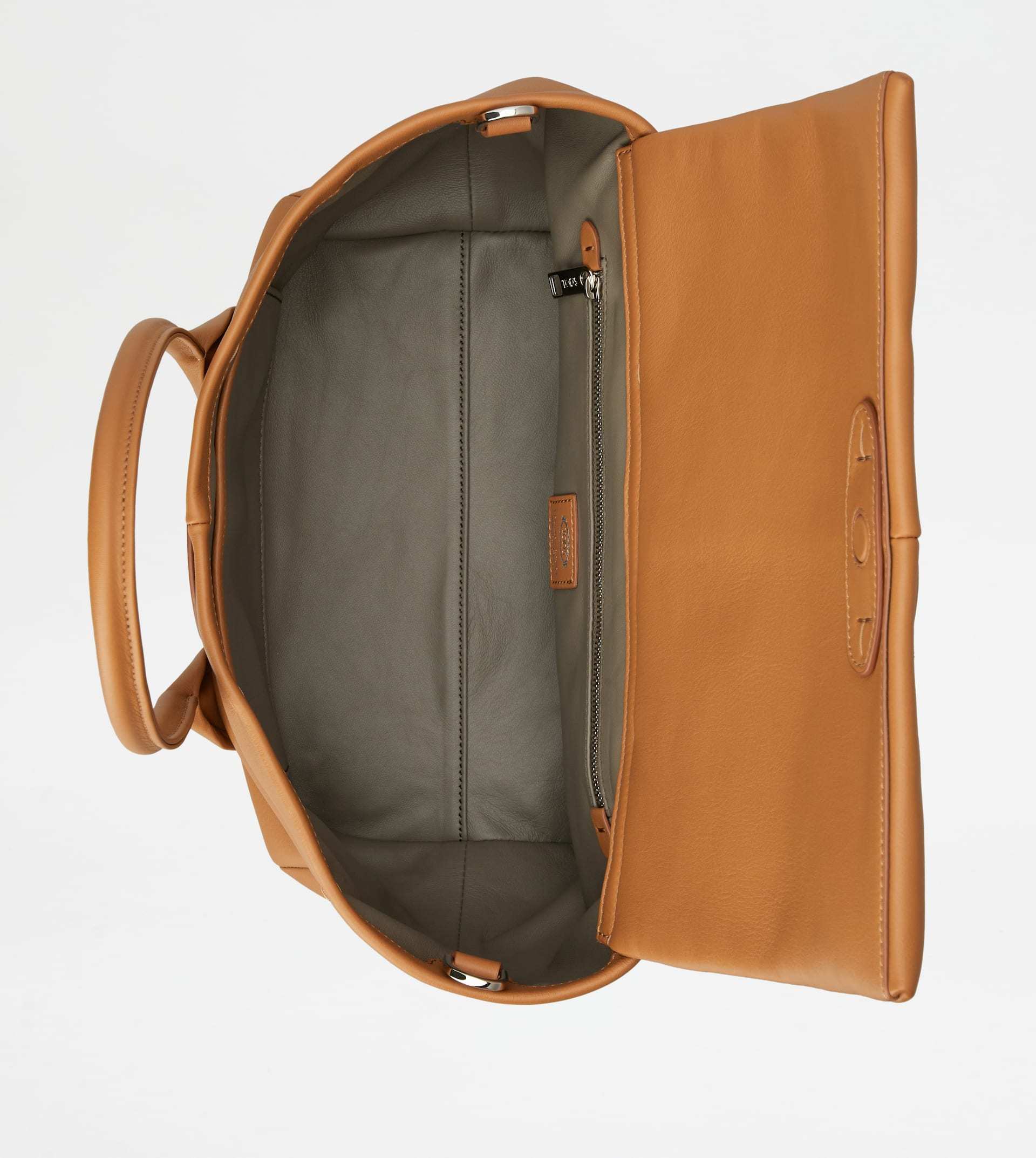 Tod's Di Leather Tote Bag In Brown