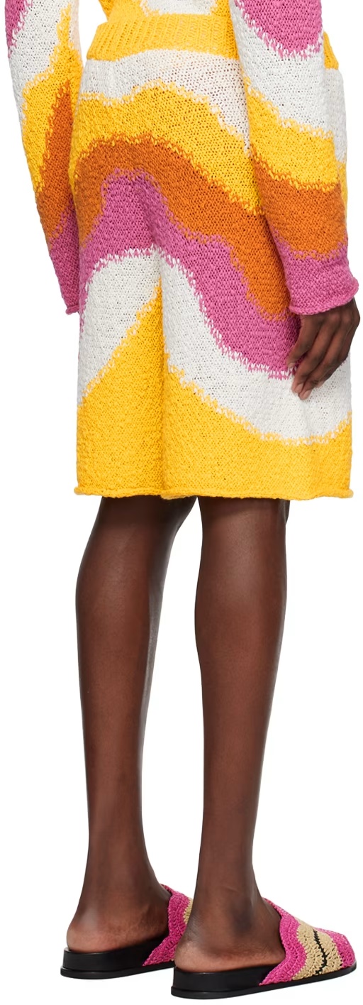 Marni Multicolor Intarsia Shorts In Multicolor