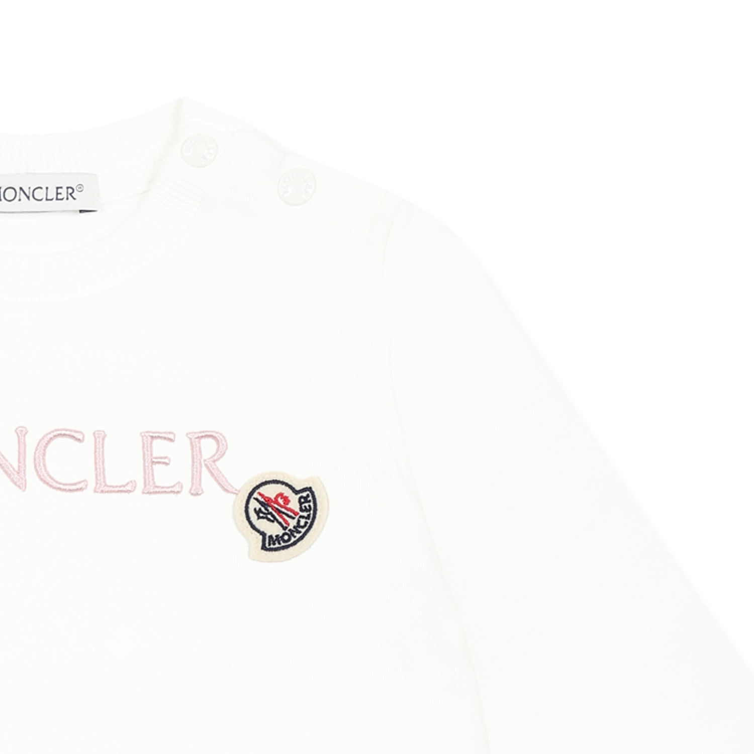 Moncler Long-sleeved Sweater In White