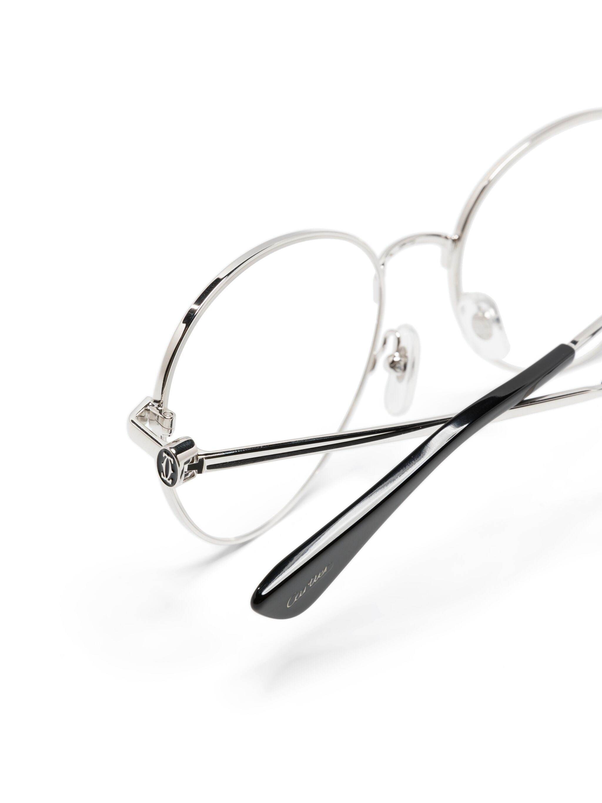 Cartier Ct0449o Round-frame Glasses In White