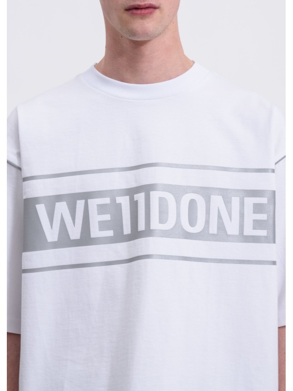 We11 Done We11done Logo Printed T-shirt In White