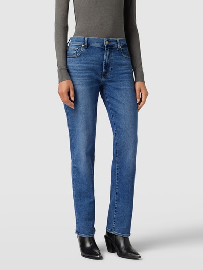 7 For All Mankind Straight-leg Jeans In Blue