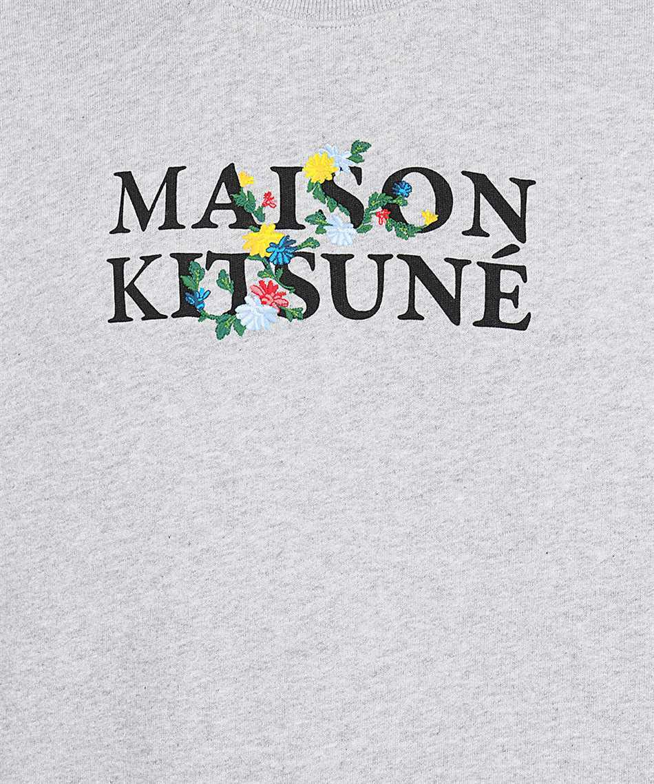MAISON KITSUNÉ MAISON KITSUNÉ LOGO PRINTED CREWNECK SWEATSHIRT