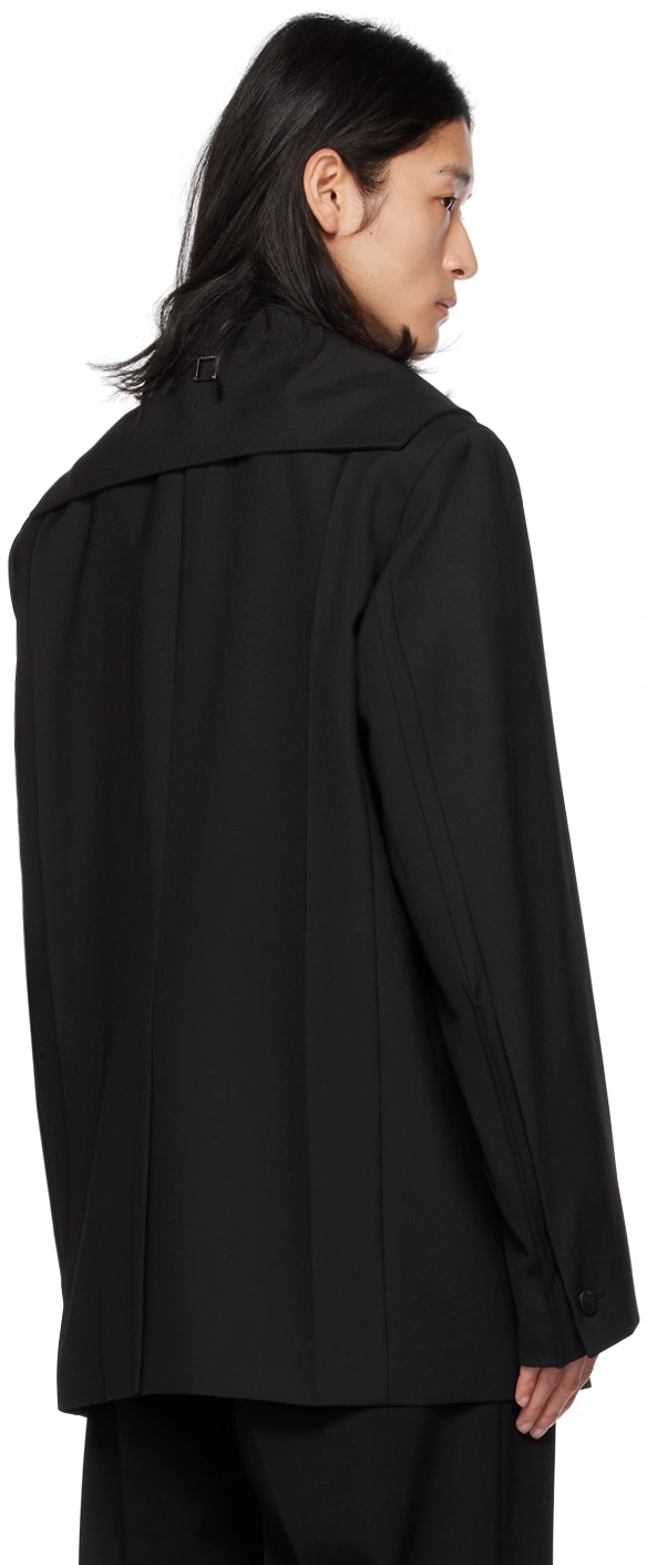 Wooyoungmi Lapel Suit Jacket In Black