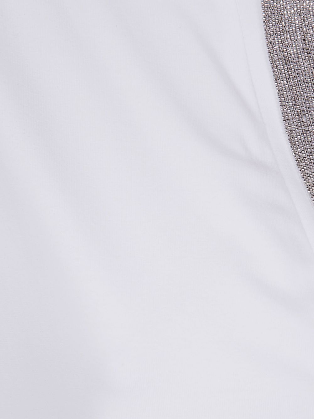 D Exterior D. Exterior Cotton Jersey Chain Drop Polo In White