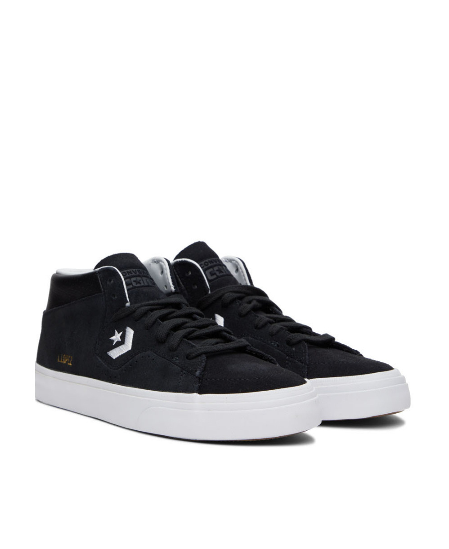 Converse Logo-lacing Casual Sneakers In Black