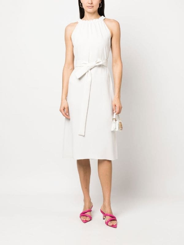 P.a.r.o.s.h Logo Dress In White