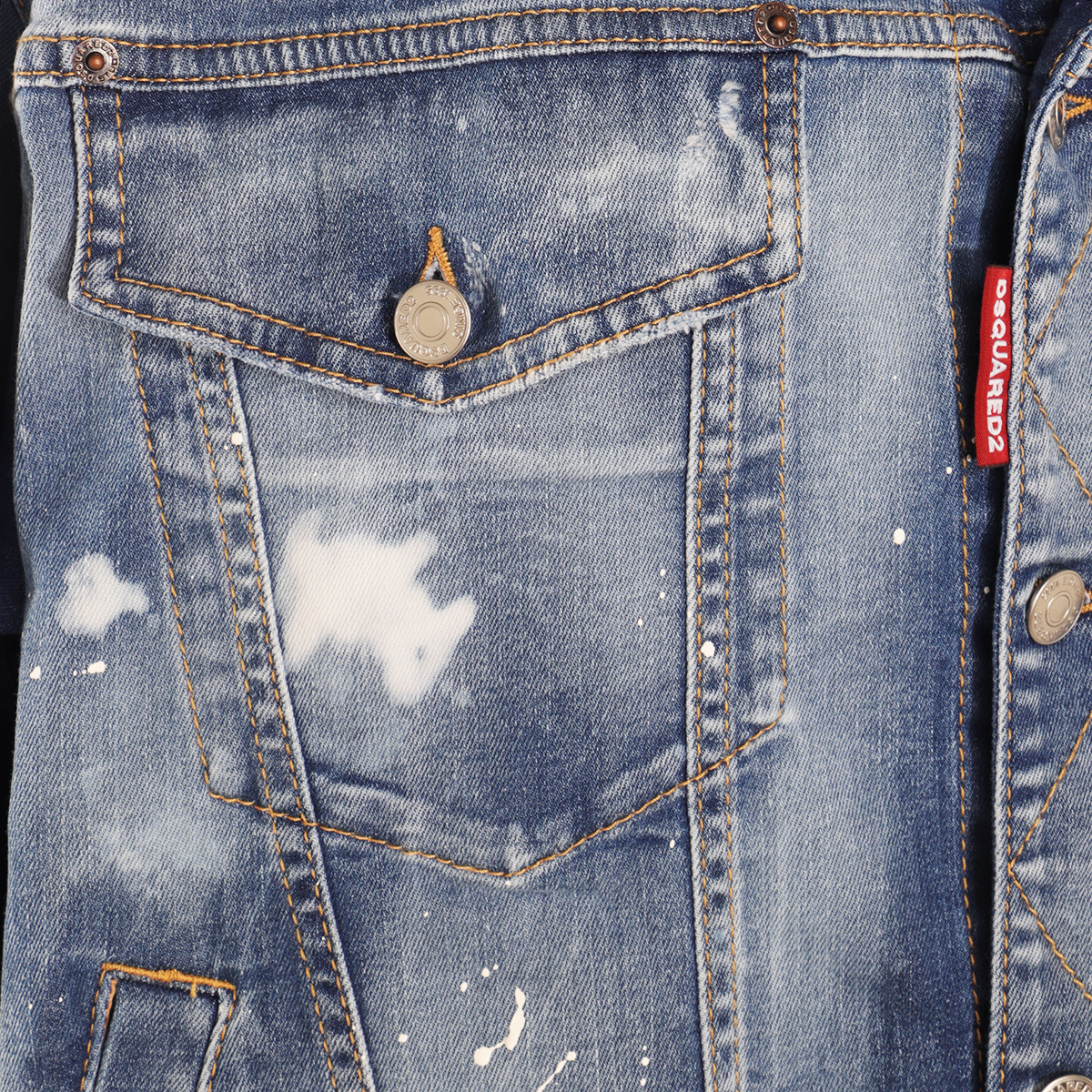 Shop Dsquared2 Distressed-effect Denim Jacket In Gray