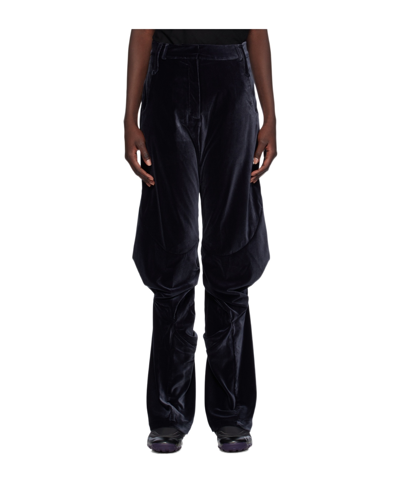 Kiko Kostadinov Shikari Trousers Graphite In Black